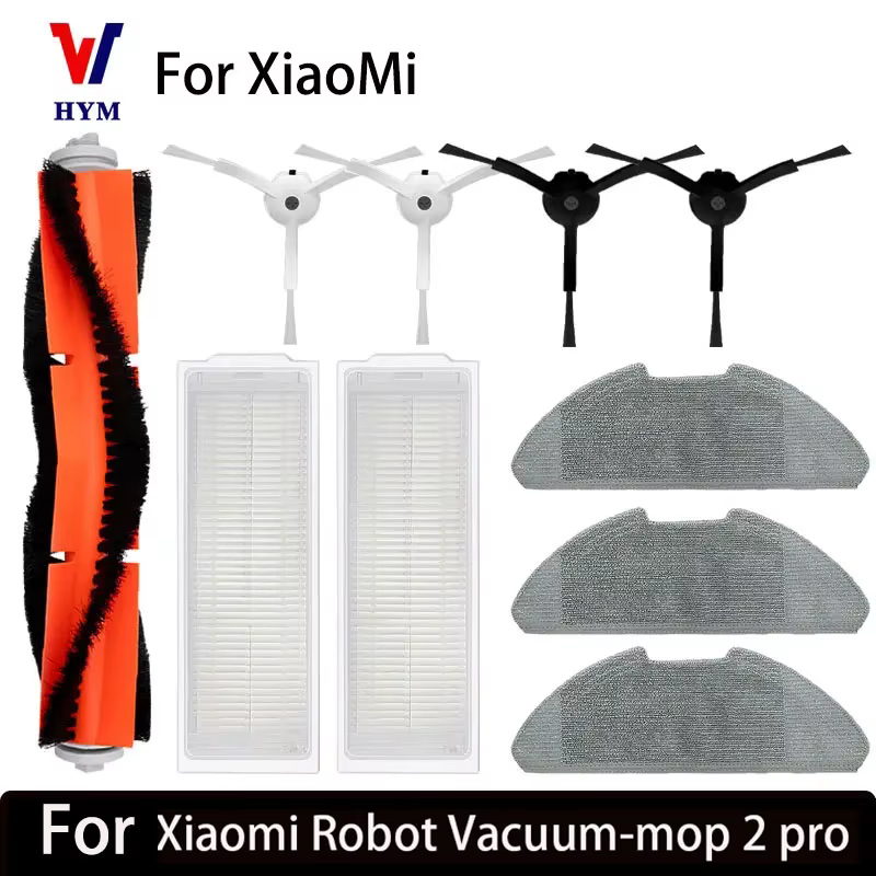 Pour Xiaomi Mi Robot aspirateur-vadrouille 2 Pro/Lite MJST1SHW MJSTL filtre Hepa vadrouille tissu brosse latérale principale Mijia aspirateur accessoires