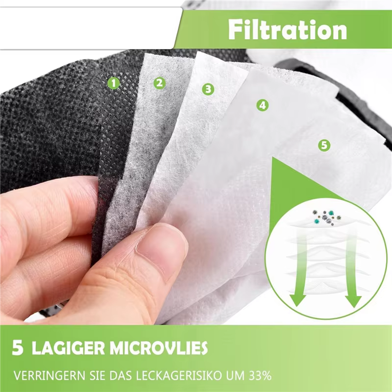 2X VK7 sacs d'aspirateur pour Vorwerk Kobold VK7 FP7 Premium sac filtrant