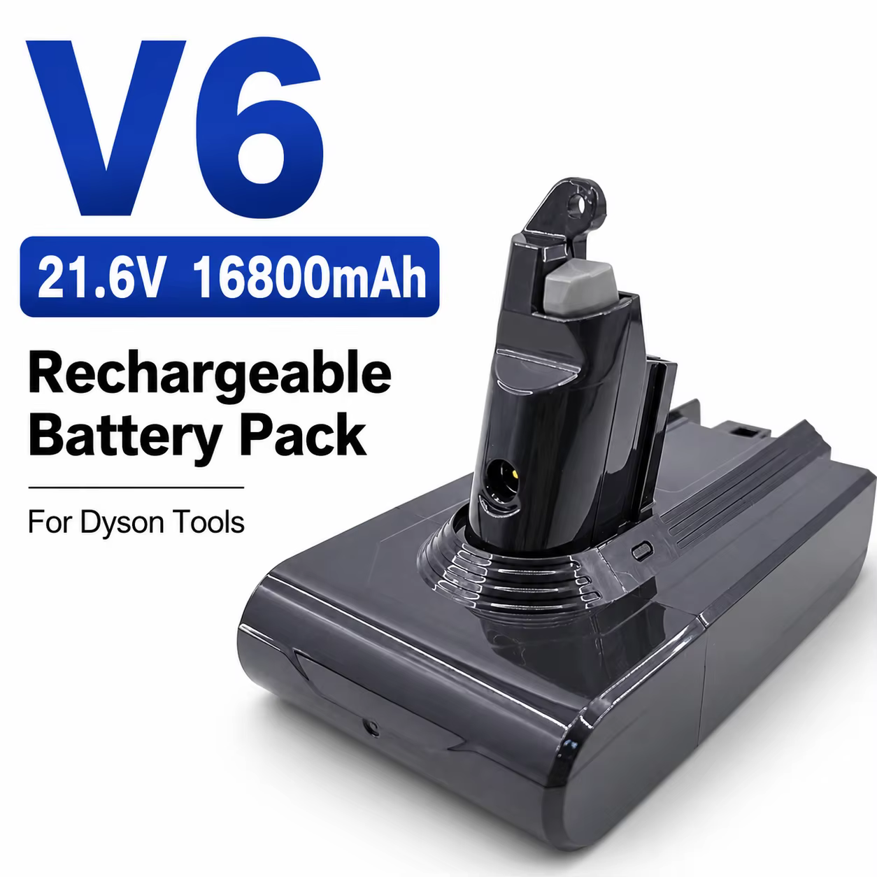 Batterie Li-ion rechargeable pour aspirateur Dyson V6 V7 V8 V10 21.6V 25.2V Haute capacité Compatible avec les outils Dyson
