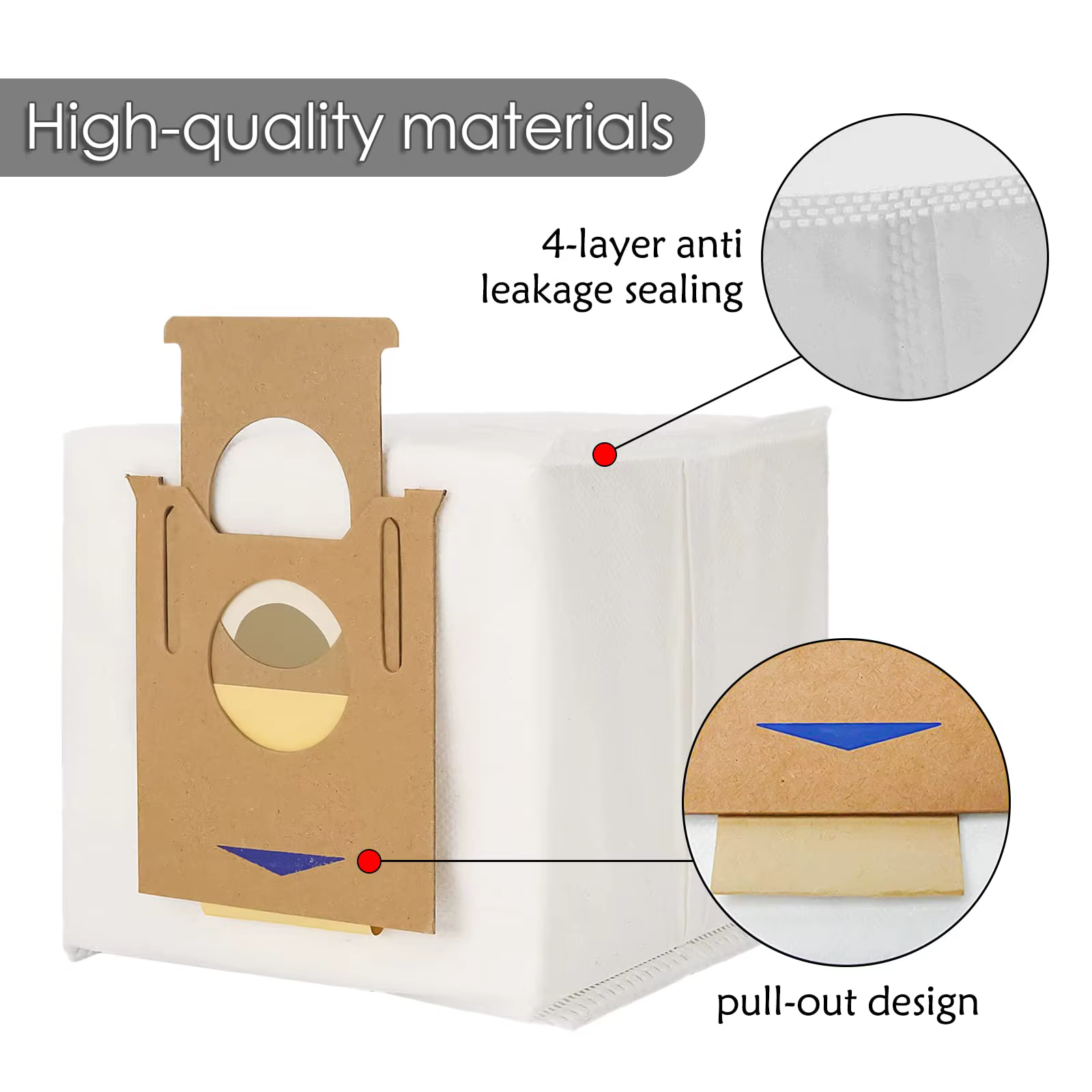 Sac à poussière pour Ecovacs DEEBOT T9 AIVI OZMO T8