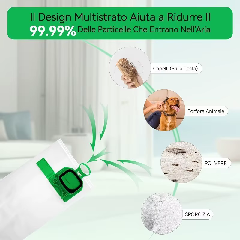 Sacs d'aspirateur HEPA de remplacement