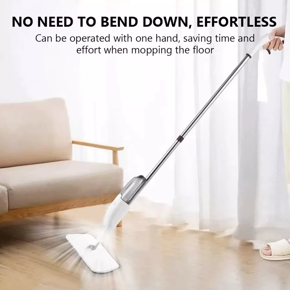 Balai à vapeur rotatif réutilisable avec tampons en microfibre