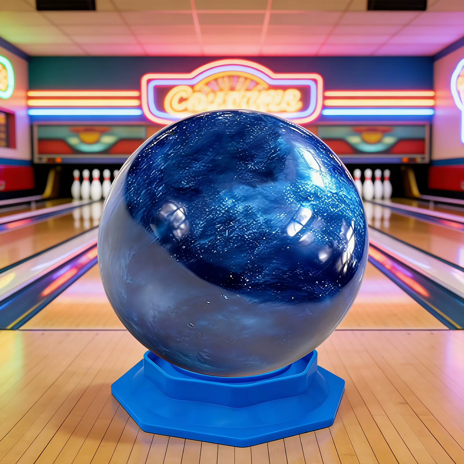Support de boule de bowling 2 en 1, outil de fixation pour l'entretien des surfaces, support de nettoyage et de polissage réutilisable pour une meilleure réaction de la boule