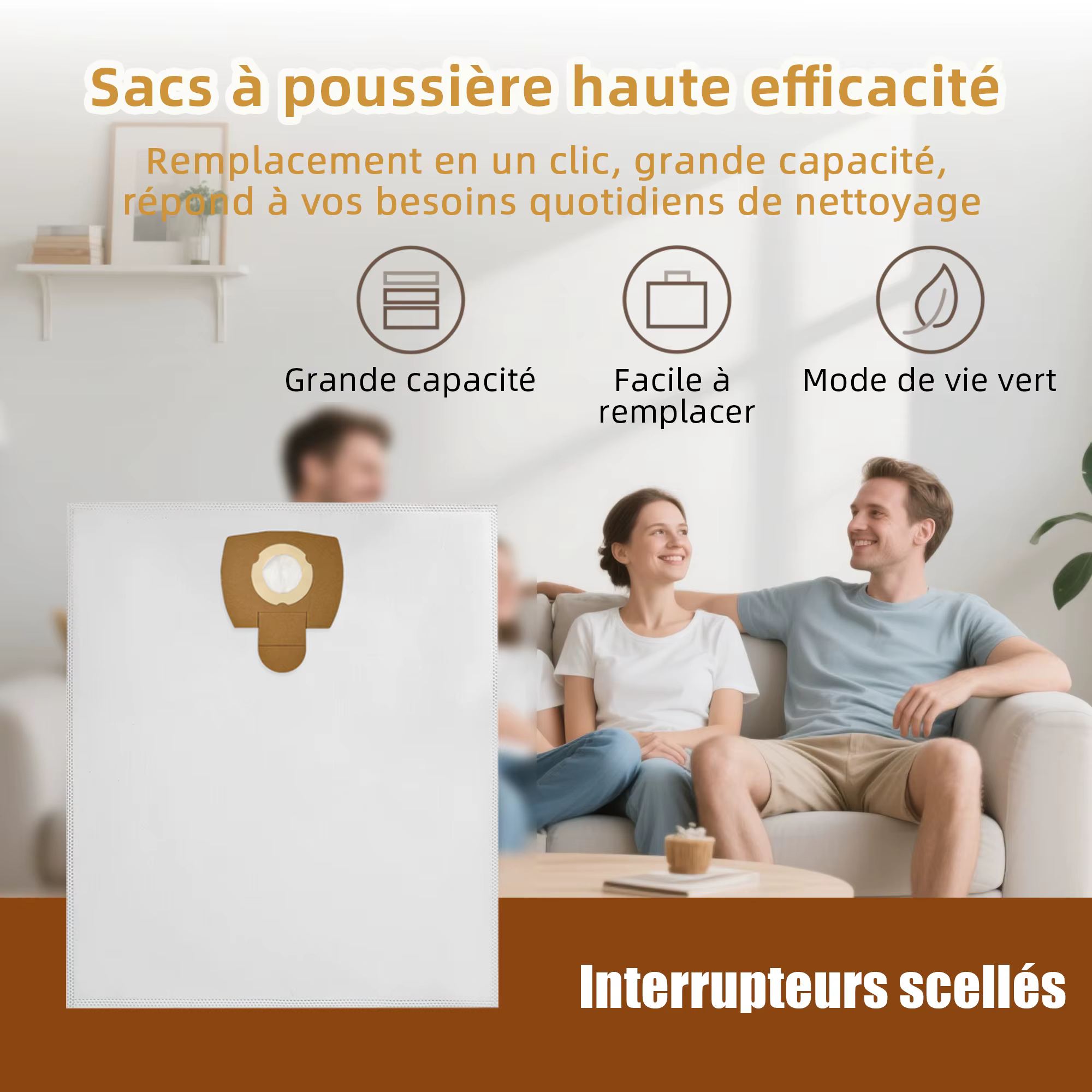 Sacs d'aspirateur pour Makita 446L VC2010L VC3011L VC2511 VC 2512 L 1025L 412/415 912/915