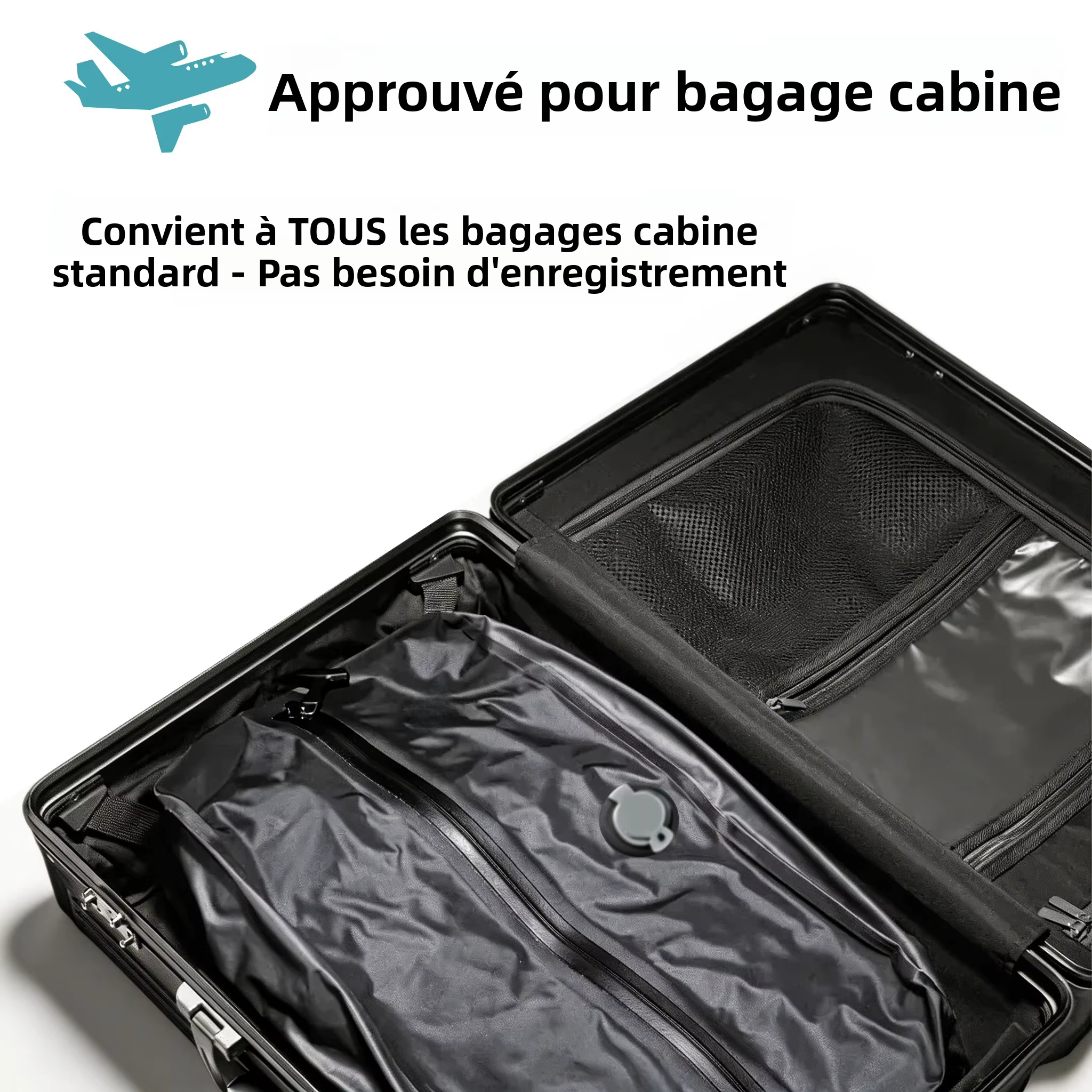 Gain de Place 80% Sacs sous Vide pour Vêtements avec Pompe Électrique Sans Fil 9L 17L 34L Organisateur de Bagage à Main Ryanair Croisière Camping Salle de Sport Déménagement Accessoires de Voyage Maté