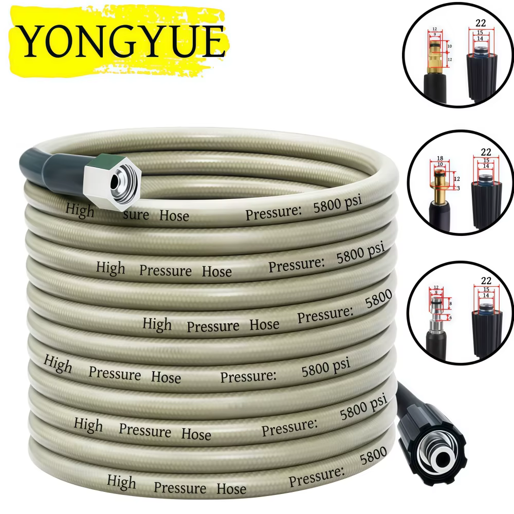 Tuyau de nettoyage haute pression 5-20m 5800psi pour lave-auto