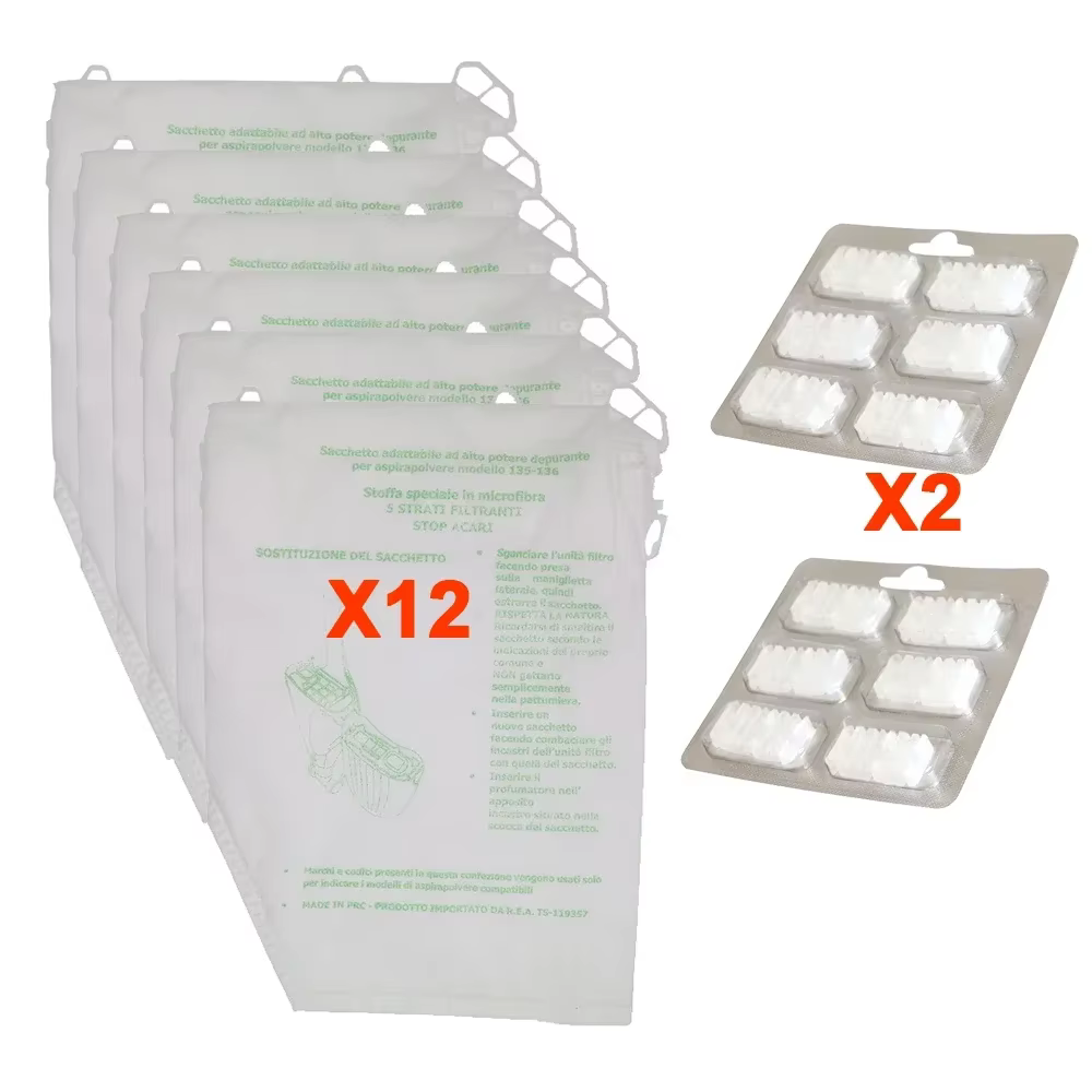 Désodorisant + sacs à poussière pour Vorwerk VK135 VK136 FP135 FP136 Kobold135 Kobold136 VK369