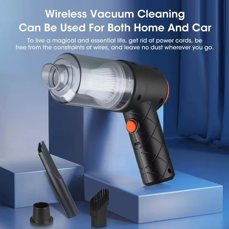 Aspirateur portable pour voiture 6000PA, pompe USB portative, pratique pour la maison, le bureau et le nettoyage des poils d'animaux