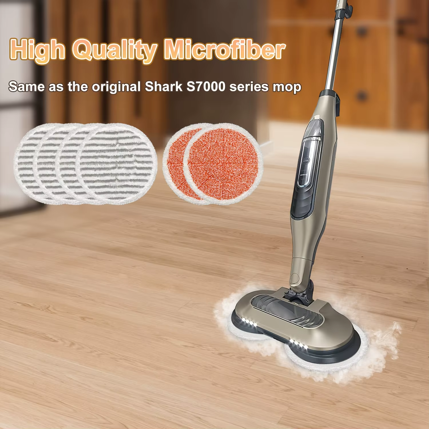 Tampons pour serpillière à vapeur compatibles avec les séries Shark S8201 S8001 S7001 S7201 S7005 S7000