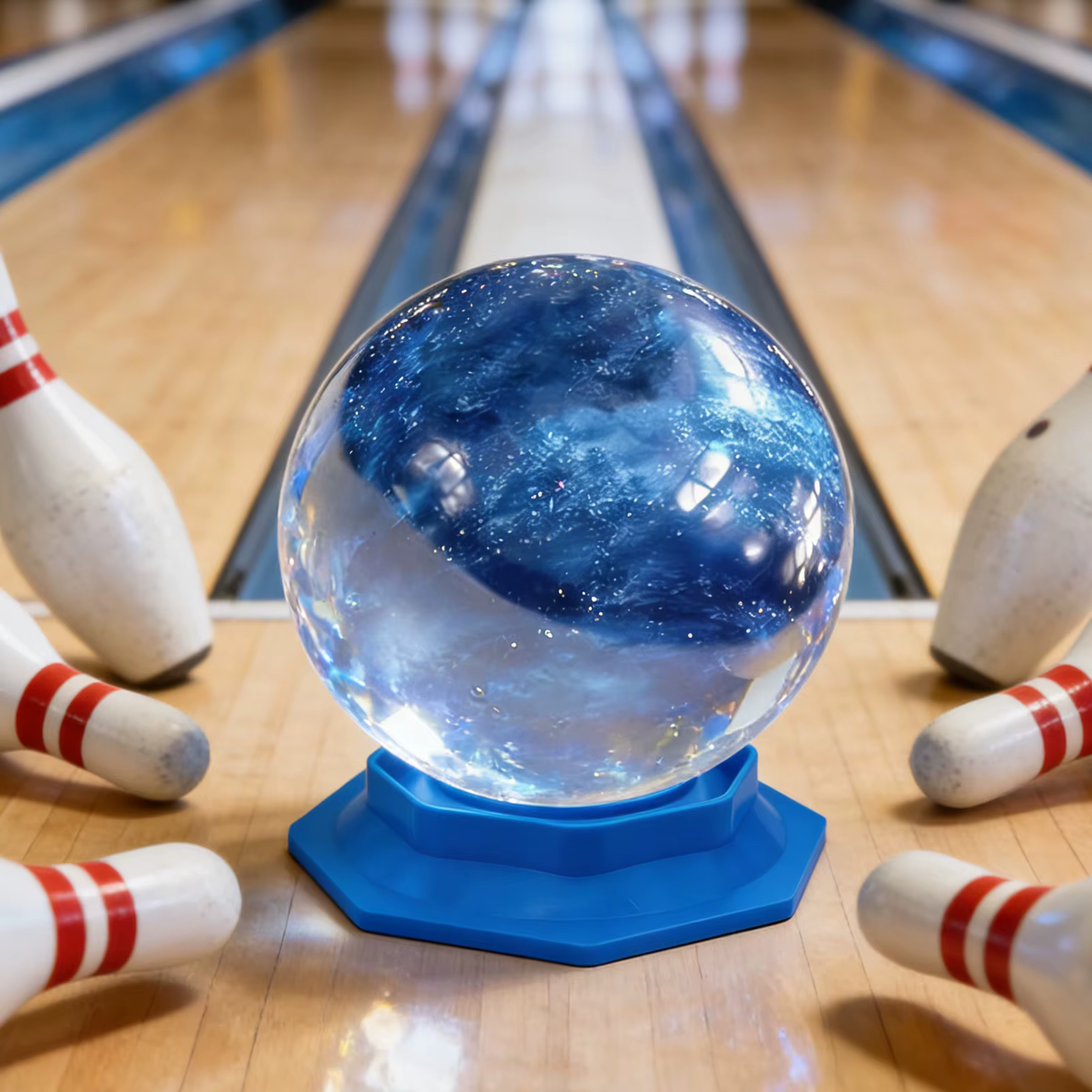 Support de boule de bowling 2 en 1, outil de fixation pour l'entretien des surfaces, support de nettoyage et de polissage réutilisable pour une meilleure réaction de la boule
