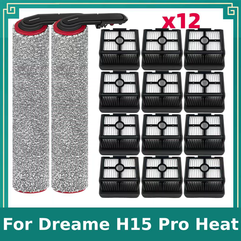 Pièces de rechange pour aspirateur sec et humide Dreame H15 Pro, accessoires, brosse principale, Kits de filtres HEPA