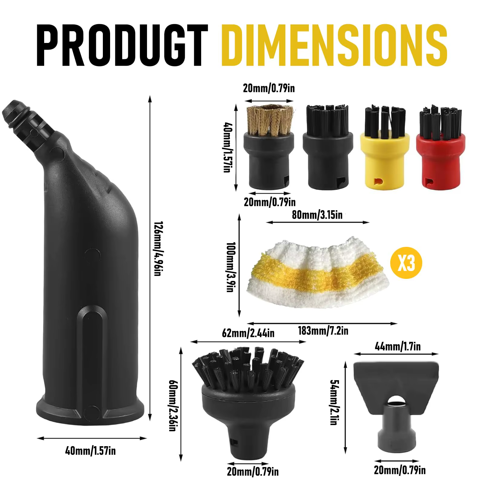 Accessoires de nettoyeur à vapeur pour Karcher SC1 SC2 SC3 SC4 SC5 SC7 CTK10 CTK20