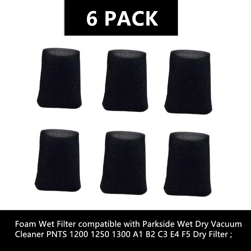 Filtre de support en mousse compatible avec aspirateur sec Parkside