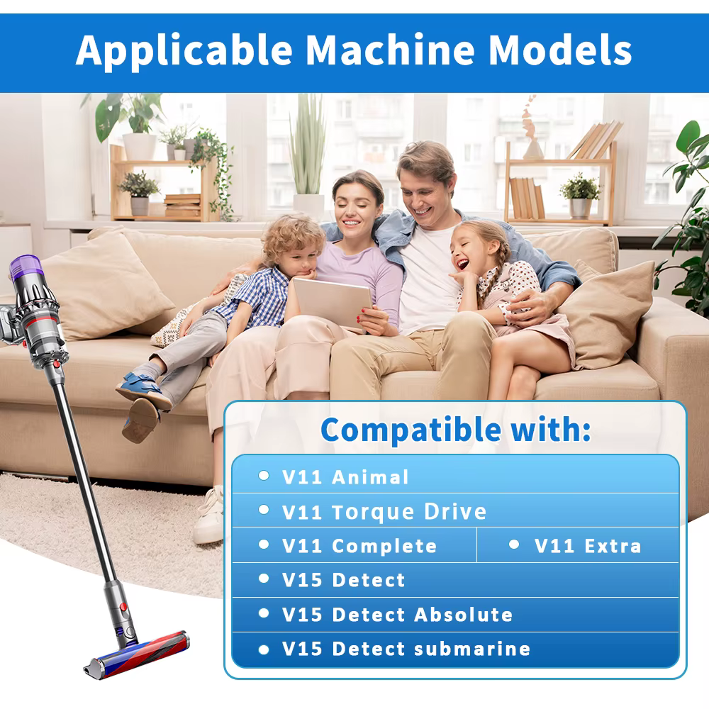 Filtre avec brosse pour aspirateur Dyson V11 Animal V11 Torque Drive V15 Detect