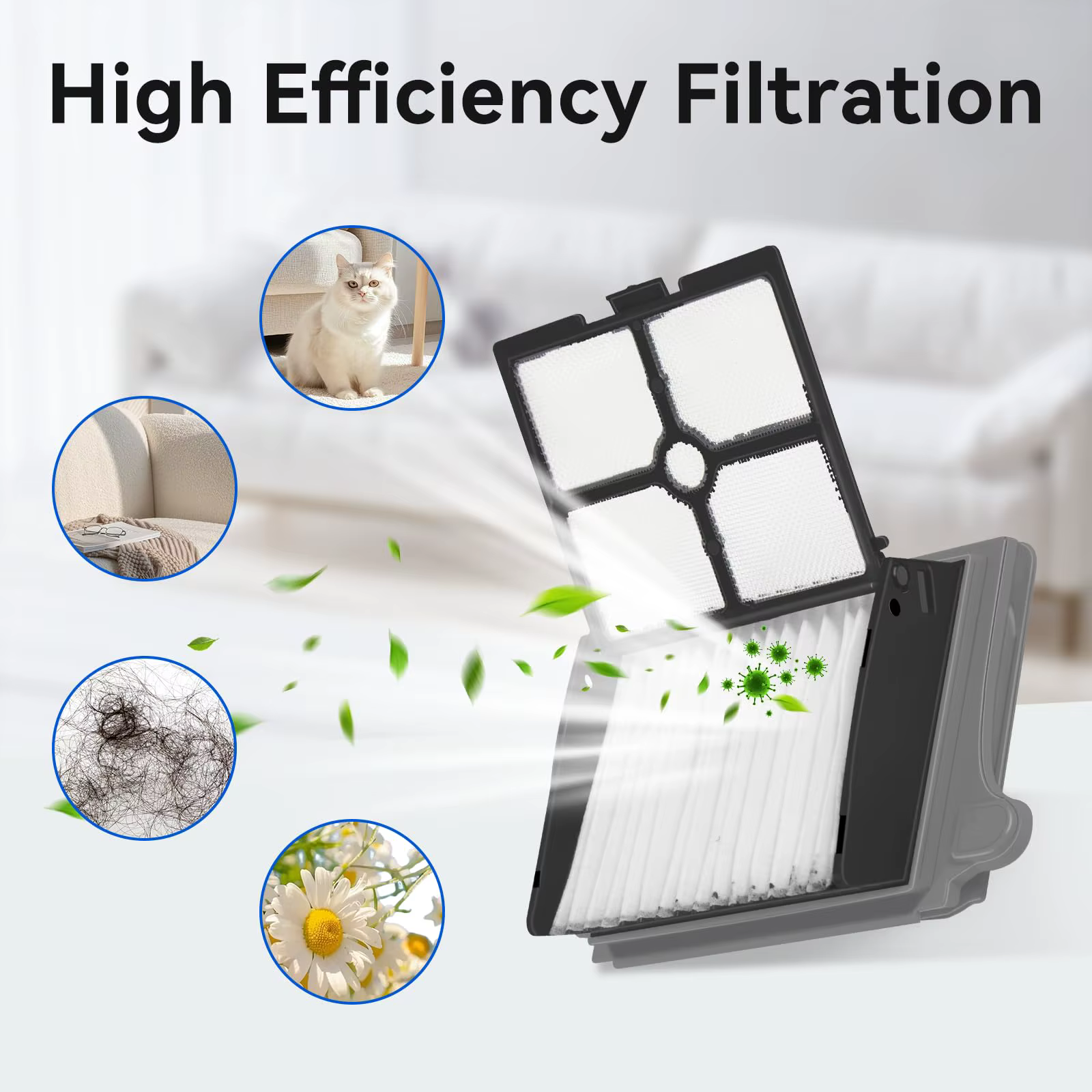 Kits de brosses détachables et de filtres HEPA pour aspirateur Tineco Floor One S6 Pro/S7 Pro Version 2 S7 Flashdry