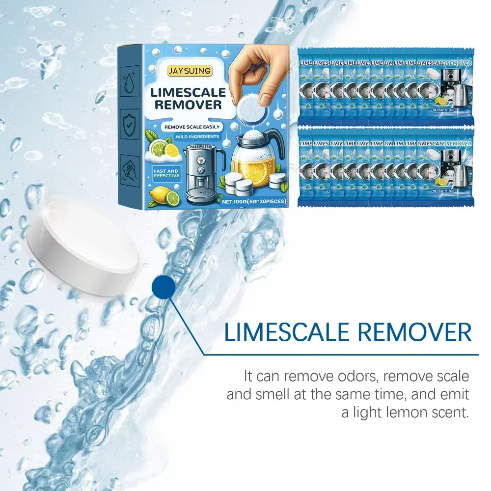 Comprimés effervescents de détartrage multi-usages