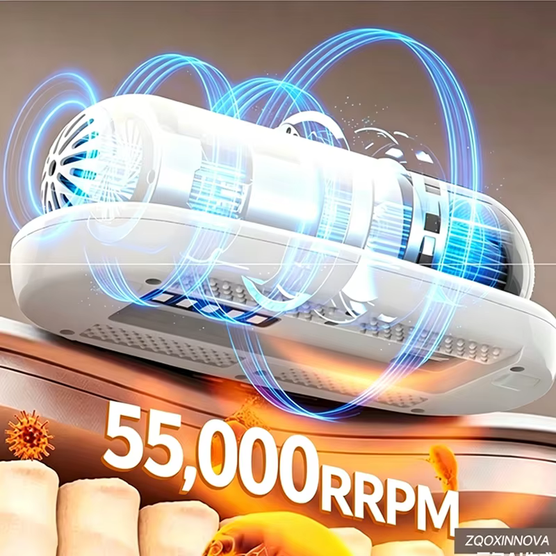 Aspirateur sans fil à forte aspiration pour éliminer les acariens, nettoyeur de literie domestique, machine portative sans fil, robot de nettoyage en profondeur des acariens