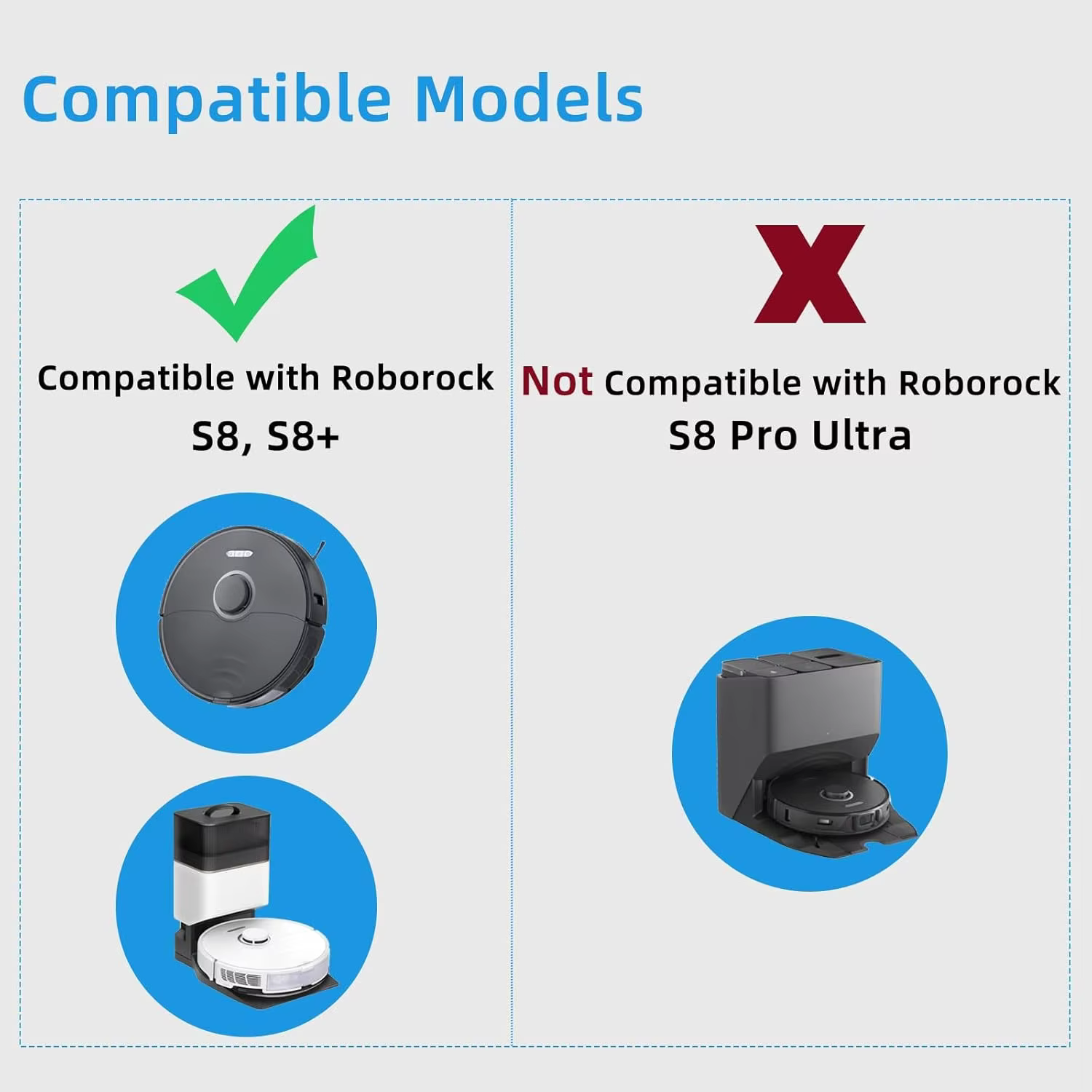 Pièces détachées pour robot aspirateur Roborock S8 Pro Ultra S8+ : brosses latérales