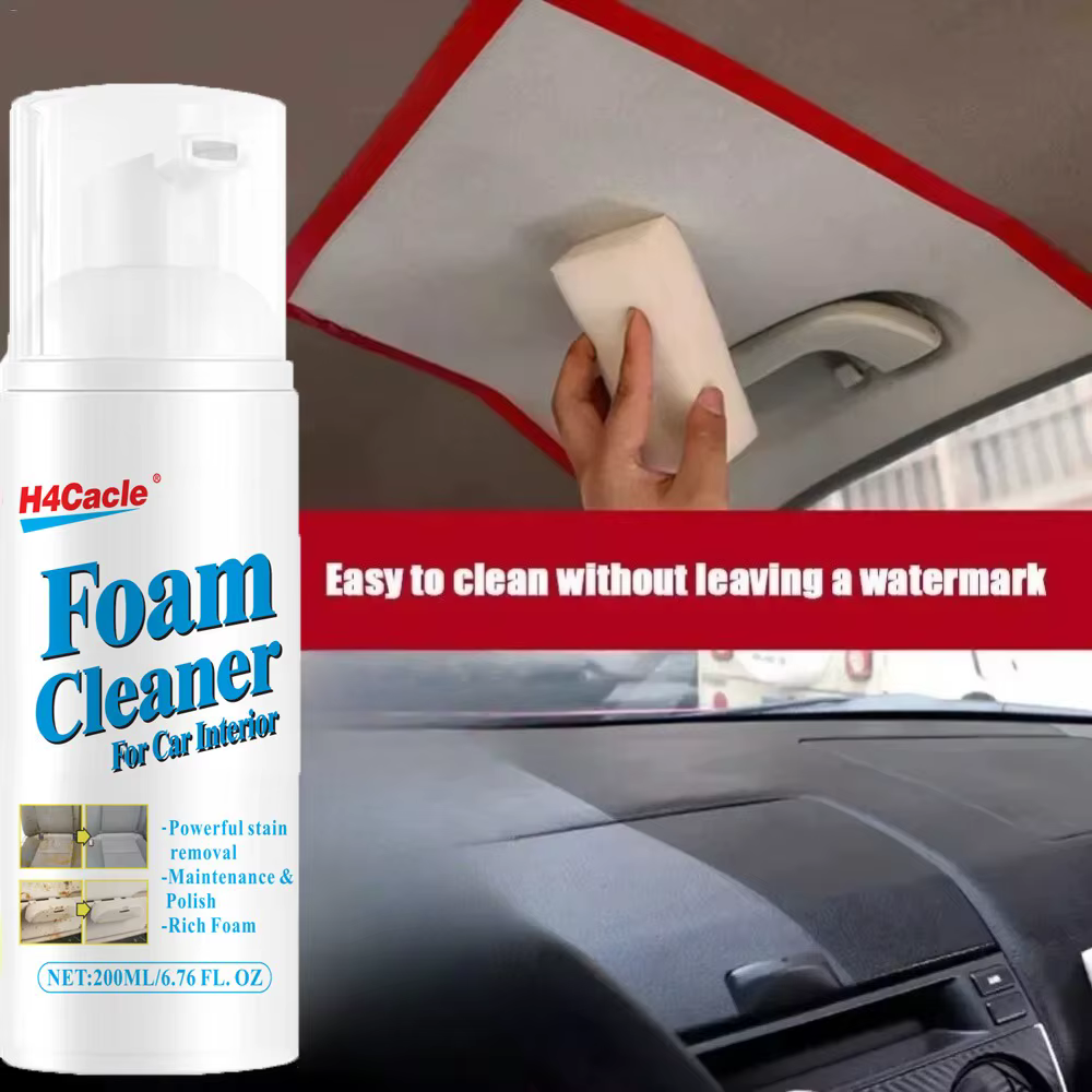 H4Cacle1pc 100 ml/200 ml nettoyant en mousse- dégraissant robuste pour les intérieurs de voiture