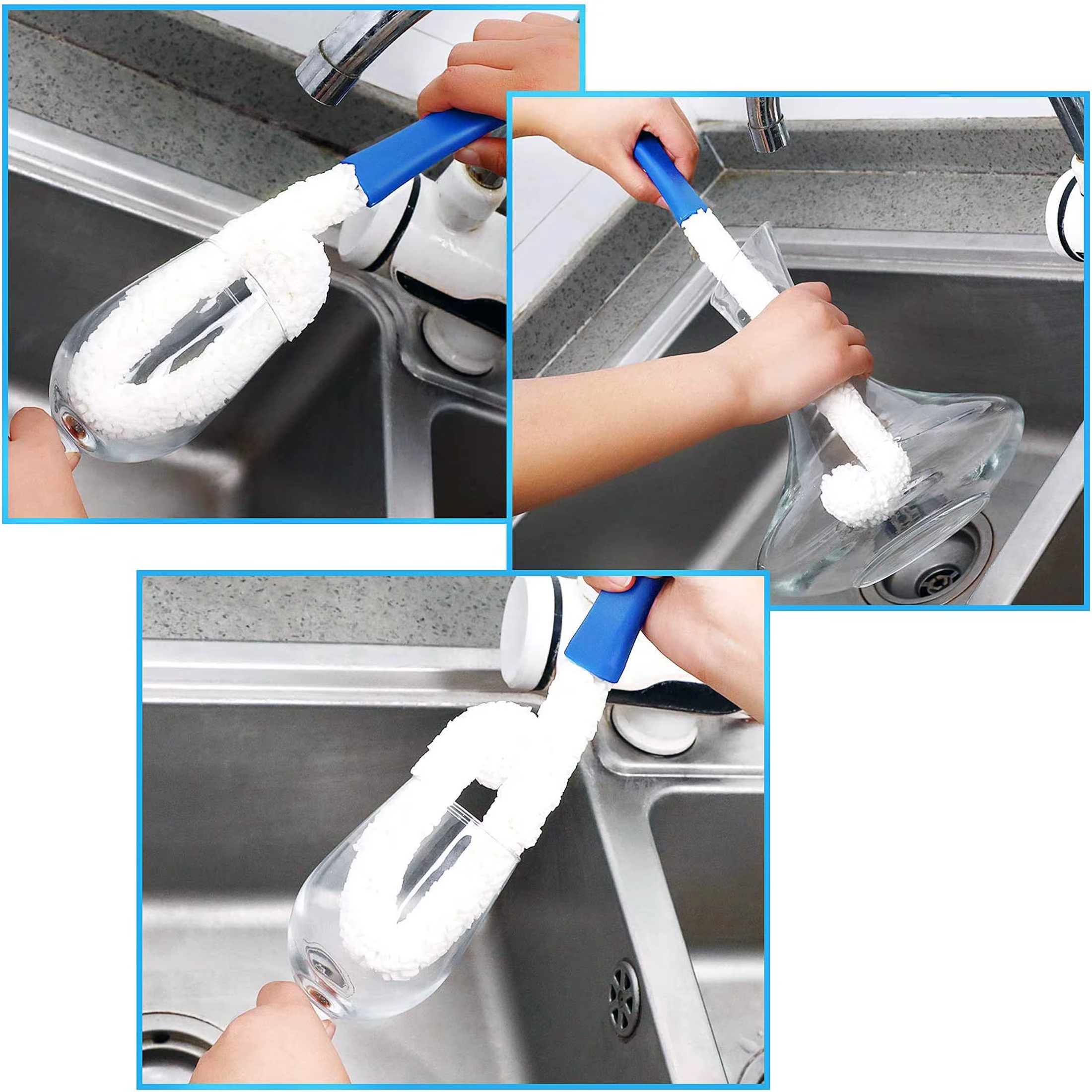 Brosse de nettoyage avec boule propre en acier