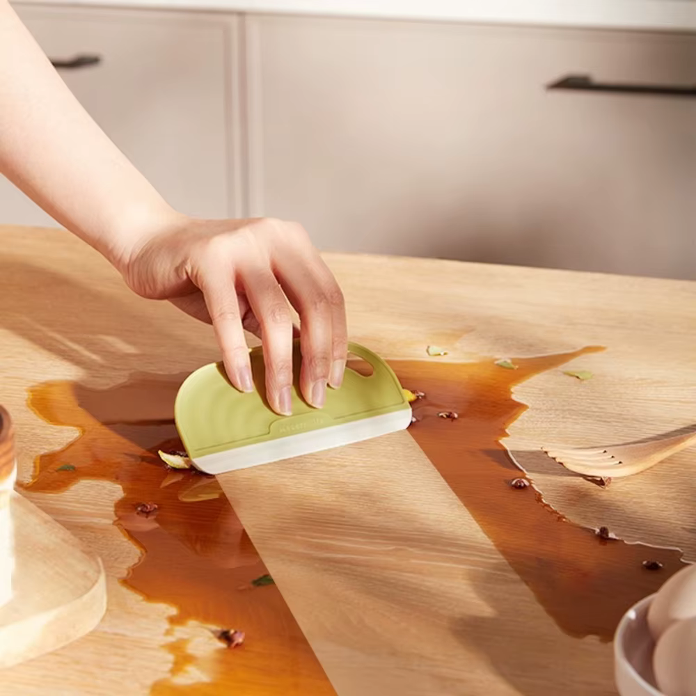 Raclette pratique en Silicone souple anti-rayures, raclette de comptoir d'évier de cuisine, miroir de fenêtre, essuie-glace d'eau, grattoir de Film de grattage propre
