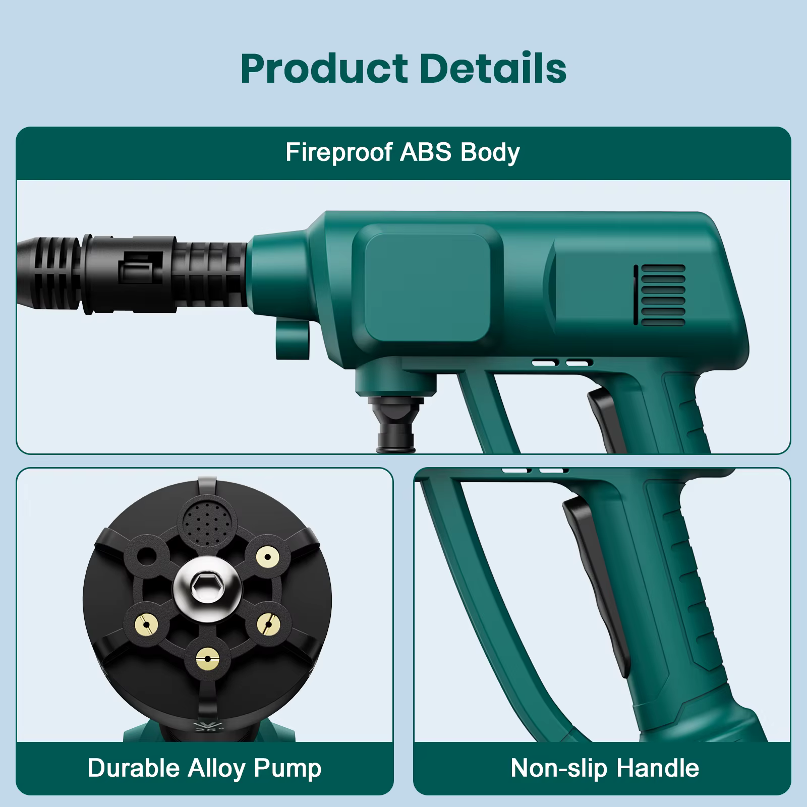 Makita – pistolet de lavage haute pression sans fil 6 en 1