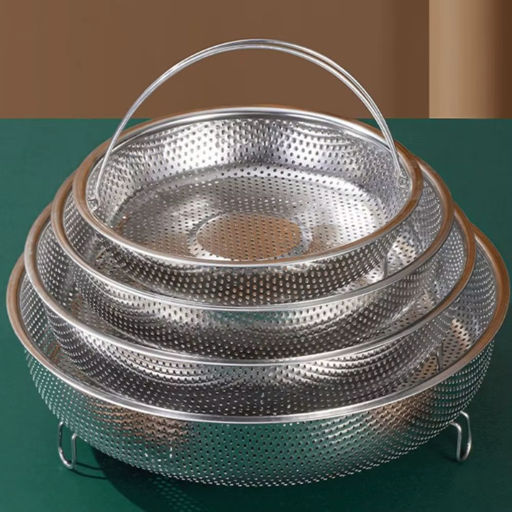 Cuiseur vapeur pliable en acier inoxydable