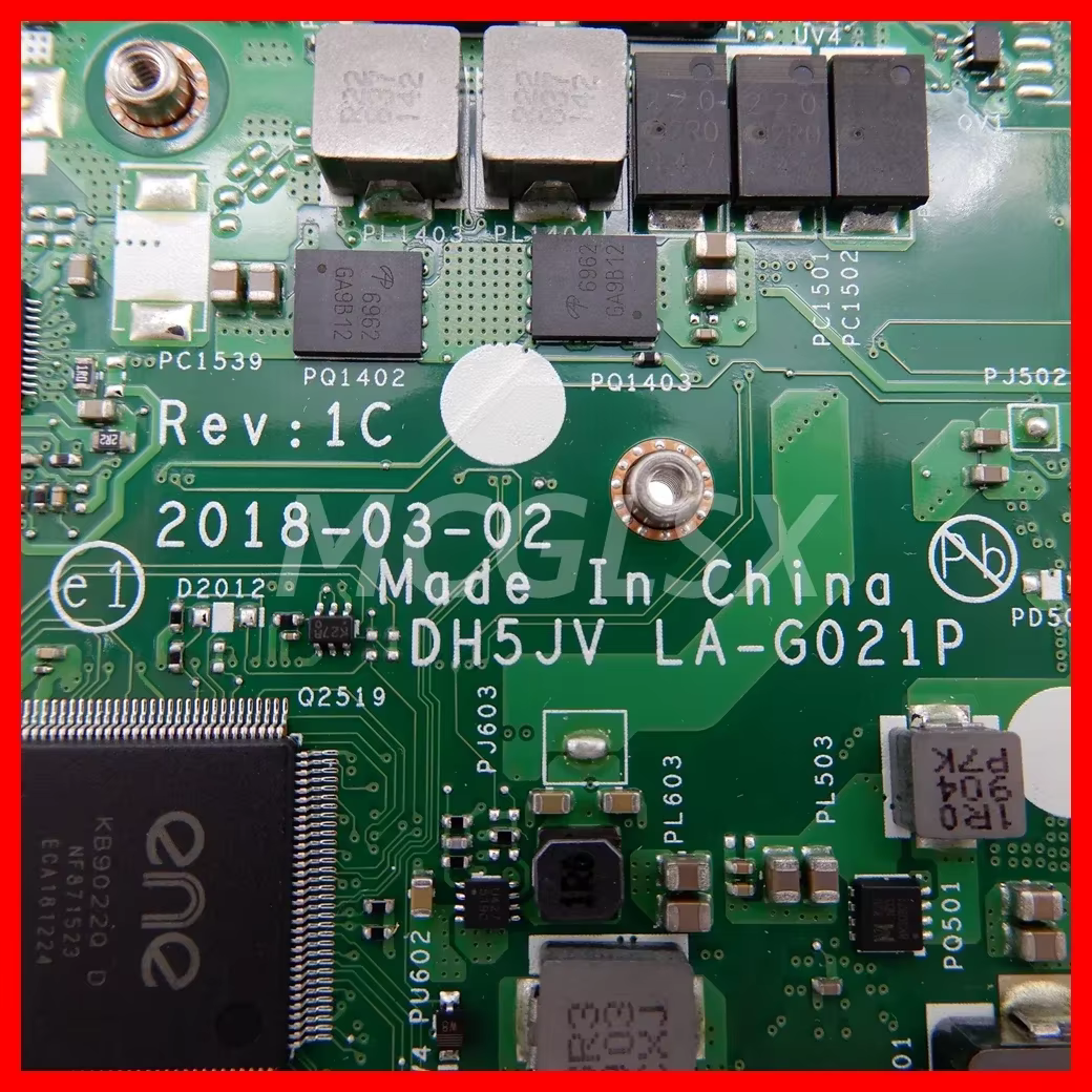 LA-G021P avec R3 R5 R7-2th Gen CPU UMA/RX530-V2G GPU carte mère d'ordinateur portable pour Acer Aspire A315-41G carte mère pour ordinateur portable