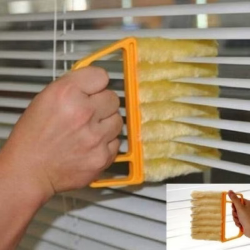 Brosse de nettoyage pour rideaux à persiennes, brosse de nettoyage détachable, brosse de nettoyage pour évent