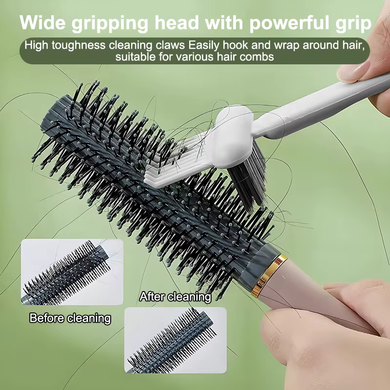 Outil de nettoyage de brosses à cheveux 2 en 1