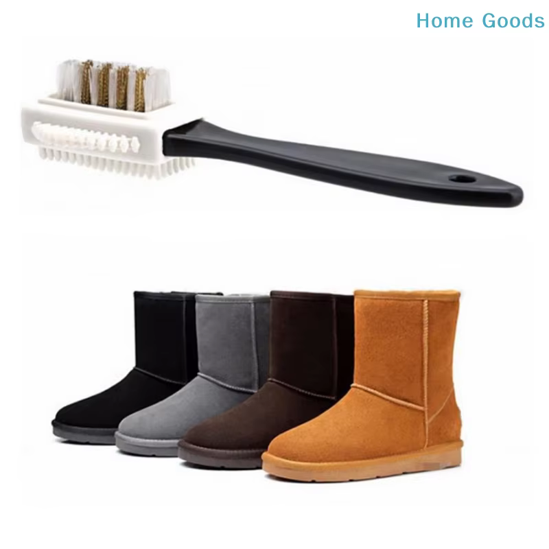 Brosse de nettoyage 3 faces pour chaussures en daim