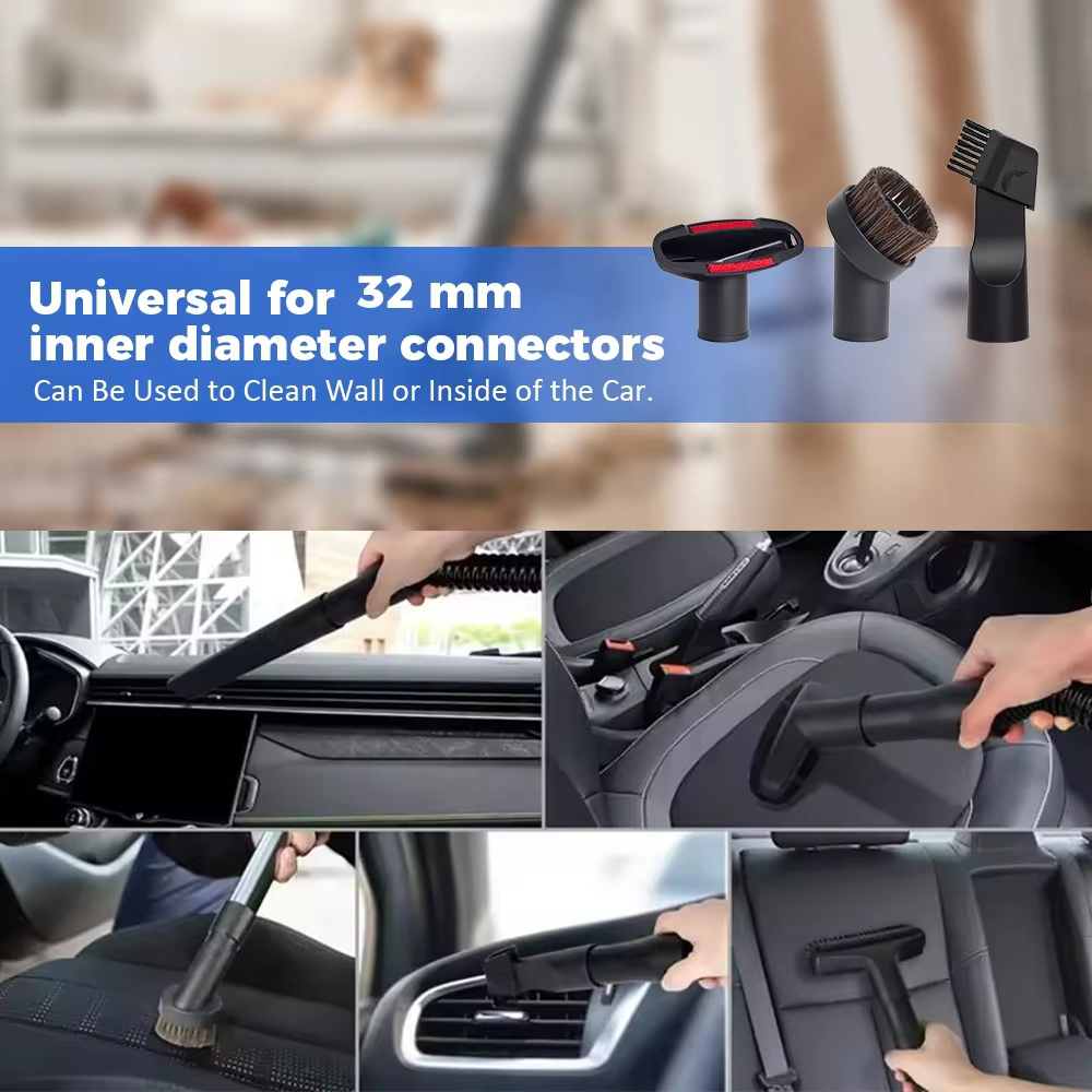 Tête de brosse universelle pour aspirateur à diamètre intérieur de 32 mm