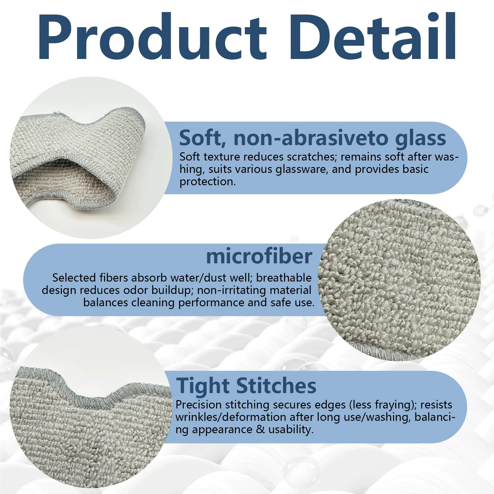 Chiffon de nettoyage pour robot aspirateur de fenêtres ECOVACS Winbot Mini