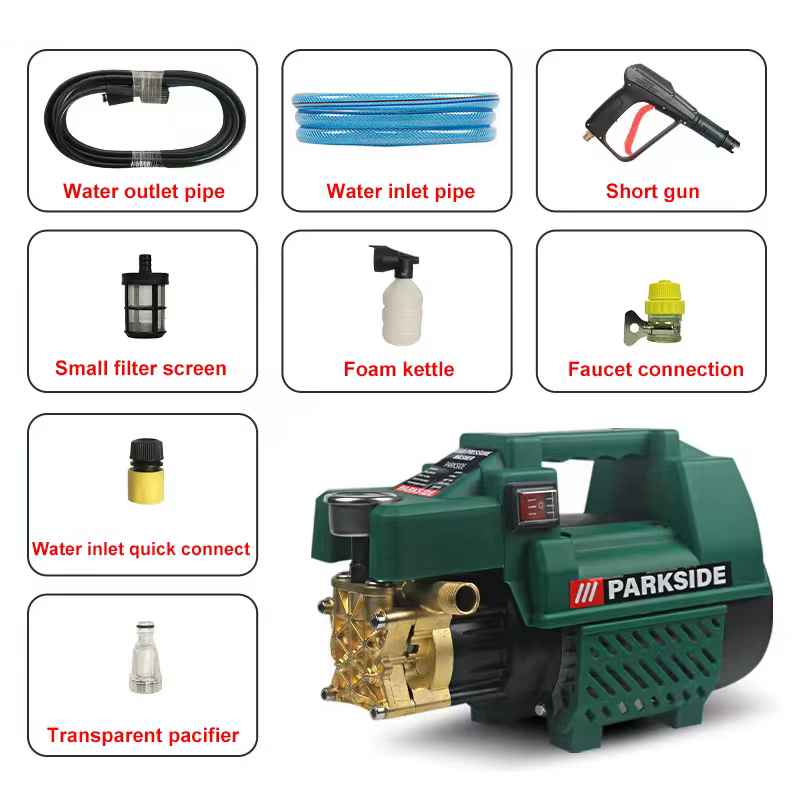 Pour Parkside nettoyeur haute pression laveuse 2400W 3600PSI 528L/H laveuses de voiture outils de lavage de jardin pour