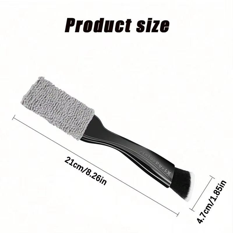 1 brosse de nettoyage intérieur de voiture, brosse de nettoyage de voiture multifonction brosse de dépoussiérage de sortie d'air de voiture, utilisée pour le nettoyage intérieur de voiture