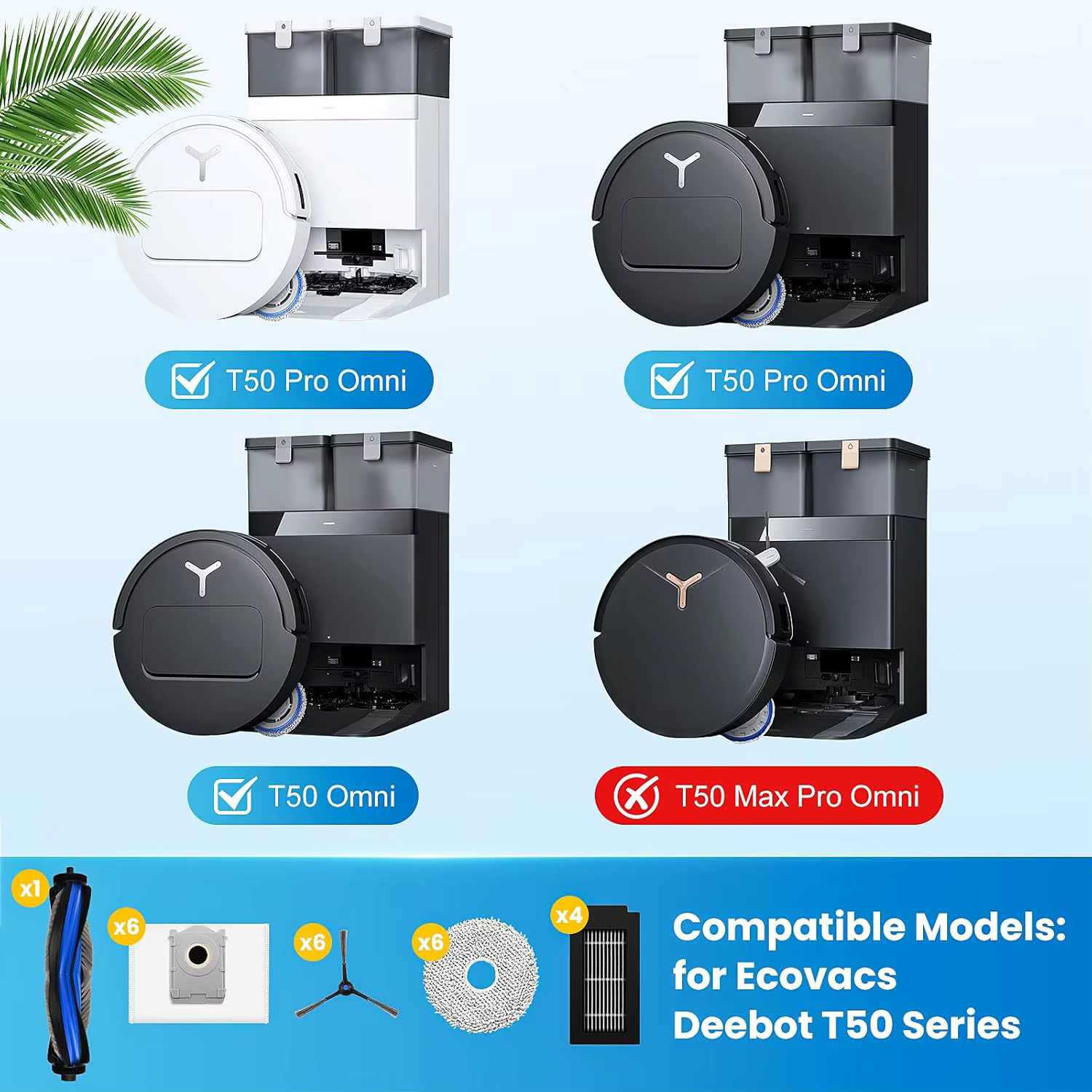 Accessoires ECOVACS T50 PRO OMNI / T50