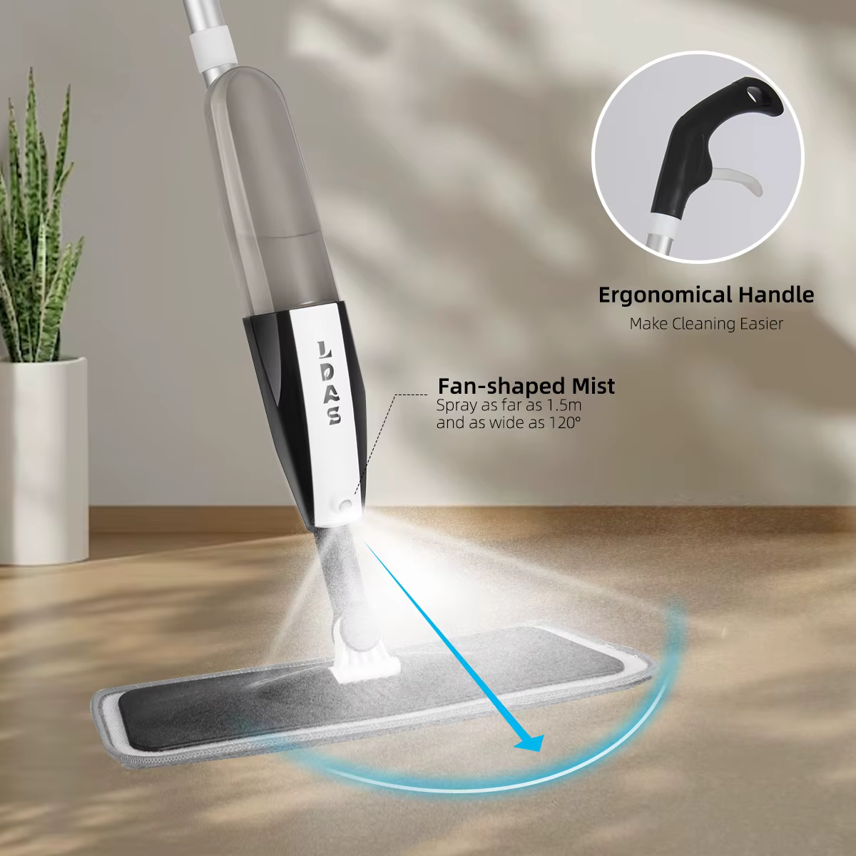 DARIS Spray Mop, bouteille de 360 ml