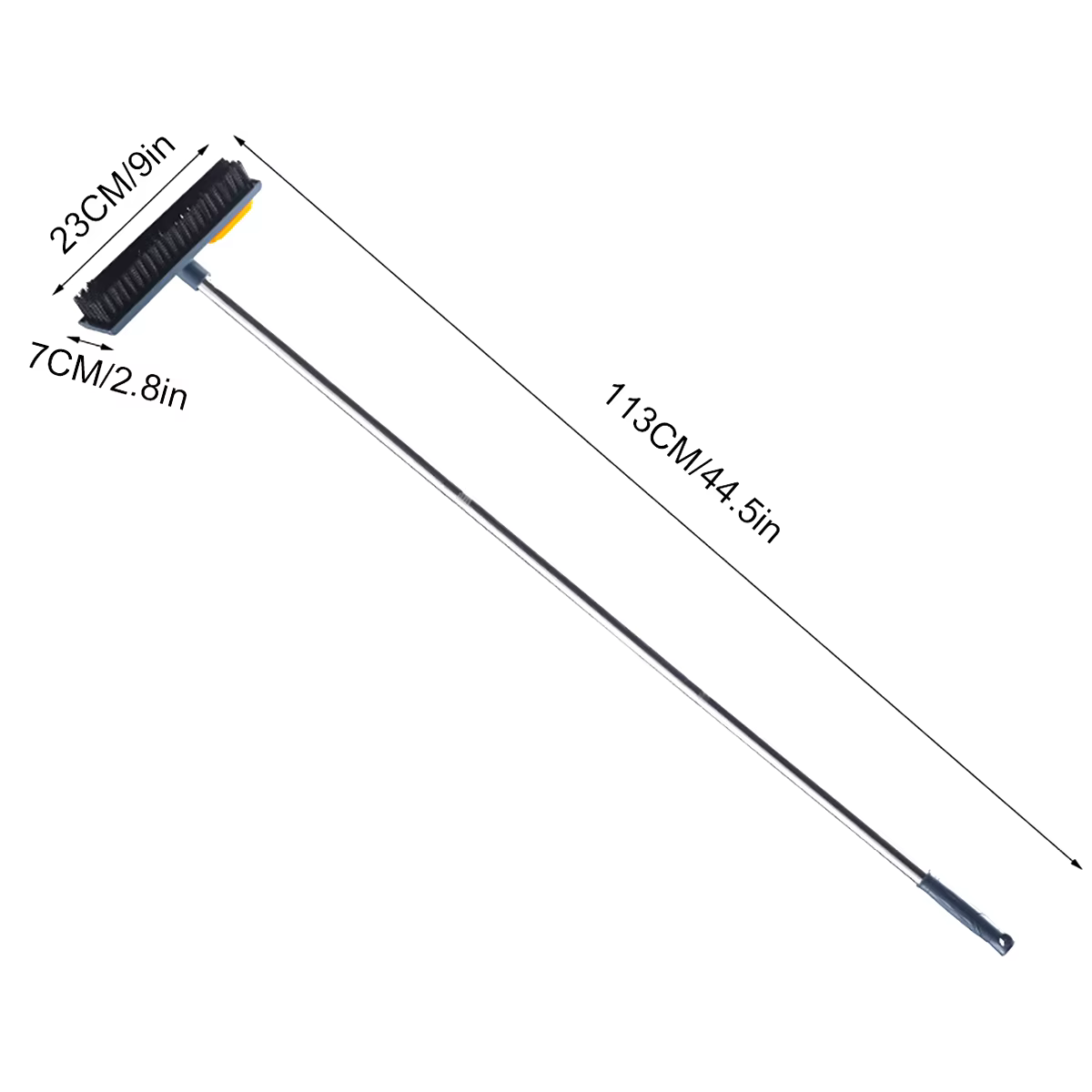 Brosse à récurer 2 en 1 à manche long pour livres de douche