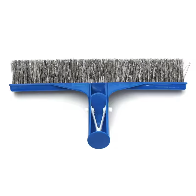Brosse à algues robuste de 10 pouces en acier inoxydable pour le nettoyage des piscines
