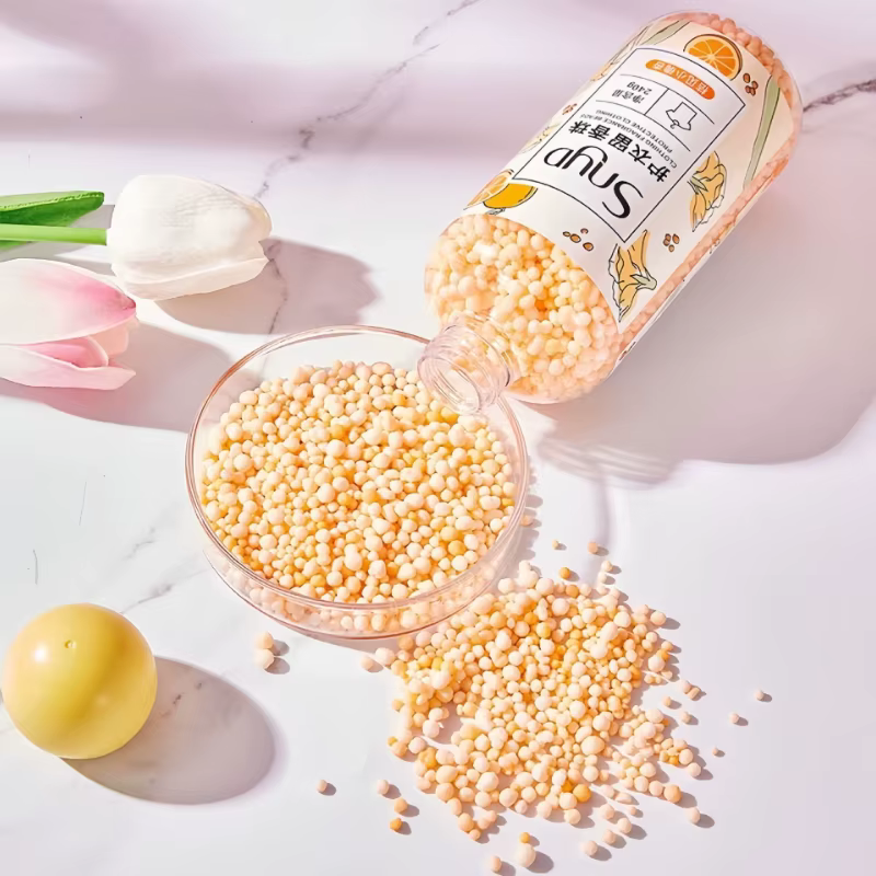 Lessive en perles en bouteille : Parfum longue durée