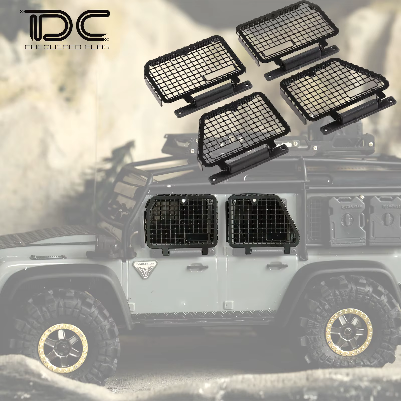 Accessoires pour TRX-4M Defender D90 D110, KIT 1/18 TRX4M RC, pièces de mise à niveau de véhicule, Simulation de protection d'armure, pièces de décoration