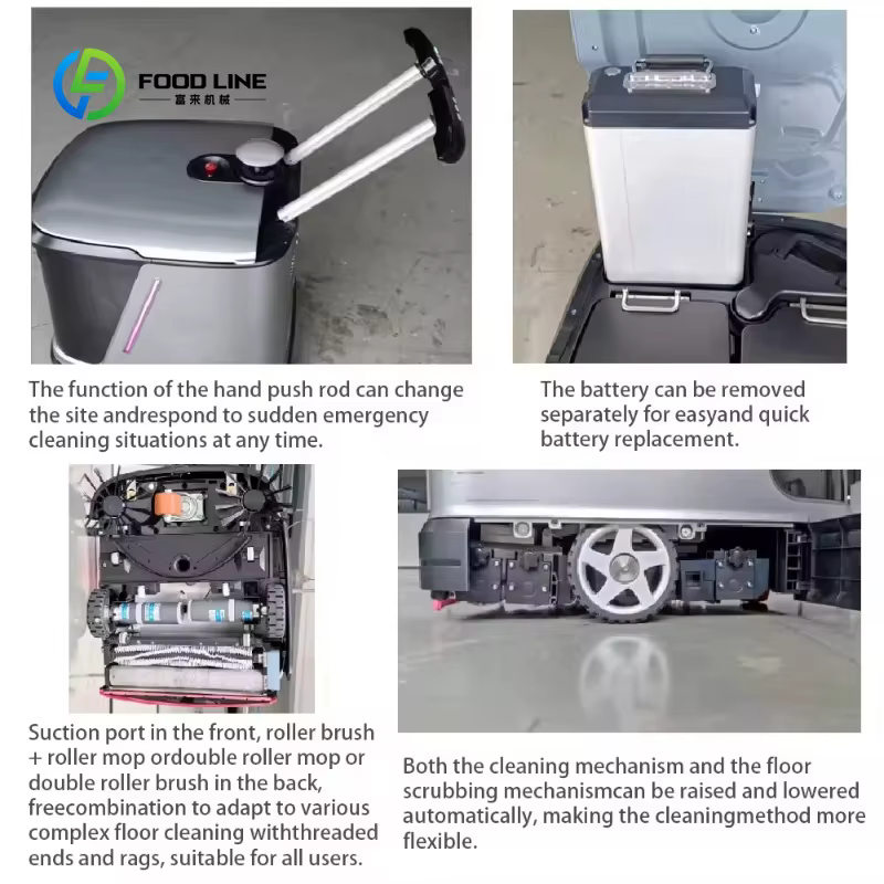 Robot de nettoyage industriel électrique autonome personnalisé