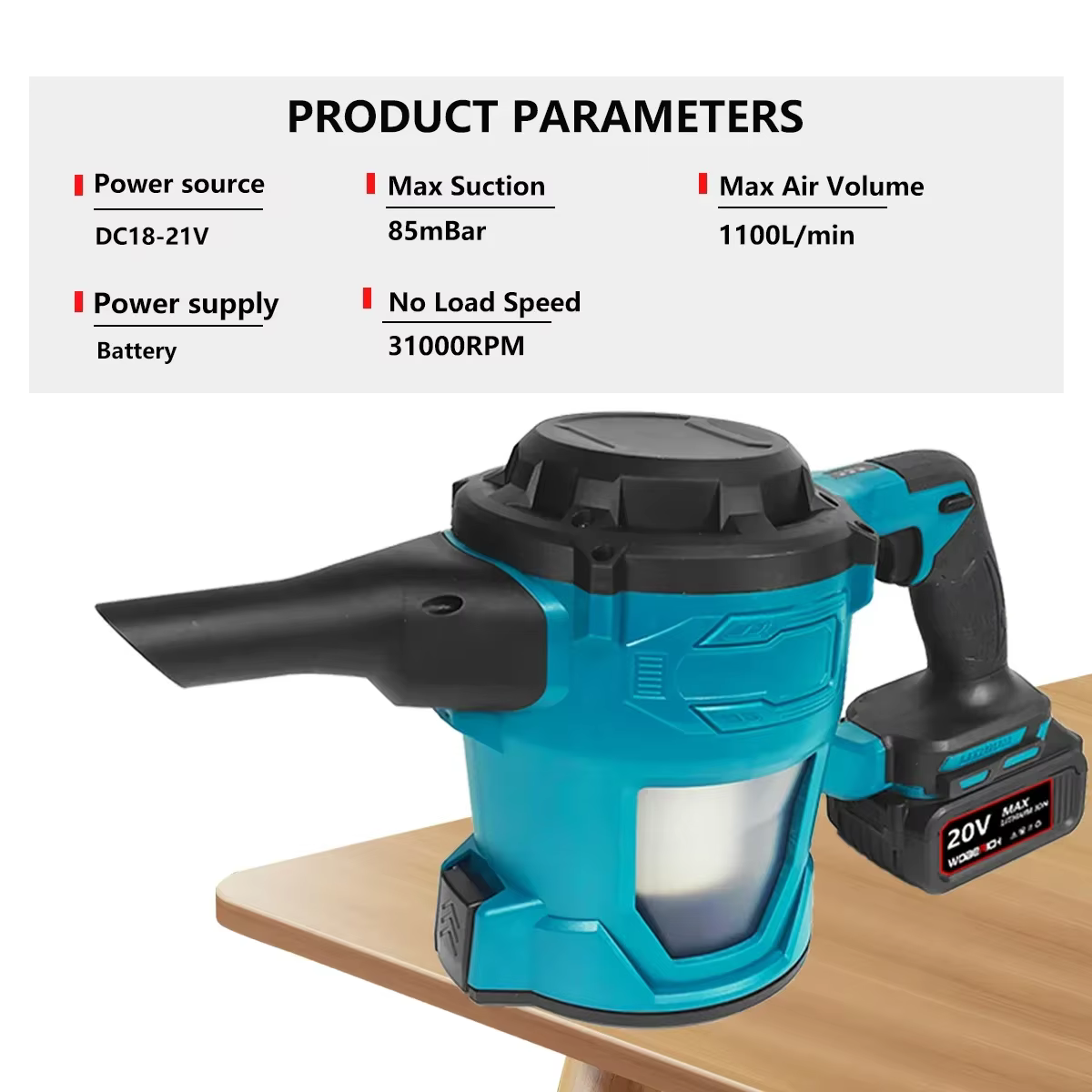 Aspirateur électrique portable sans fil