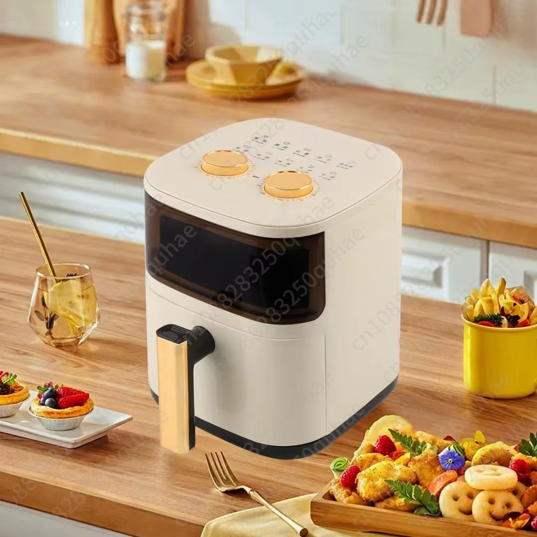 Friteuse à air multifonctionnelle, four électrique domestique de grande capacité, machine à frire automatique intelligente