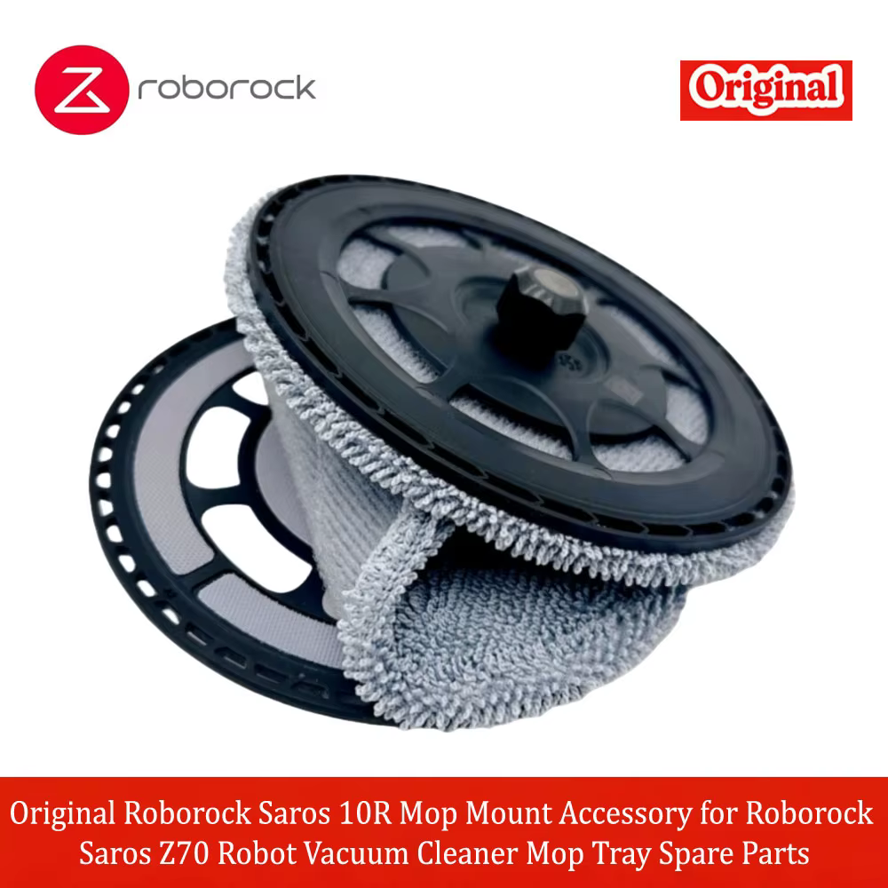 Support de serpillière d'origine Roborock Saros 10R pour aspirateur robot