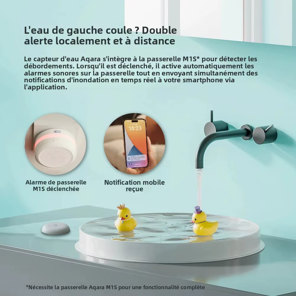 Aqara détecteur de fuite d'eau capteur ZigBee