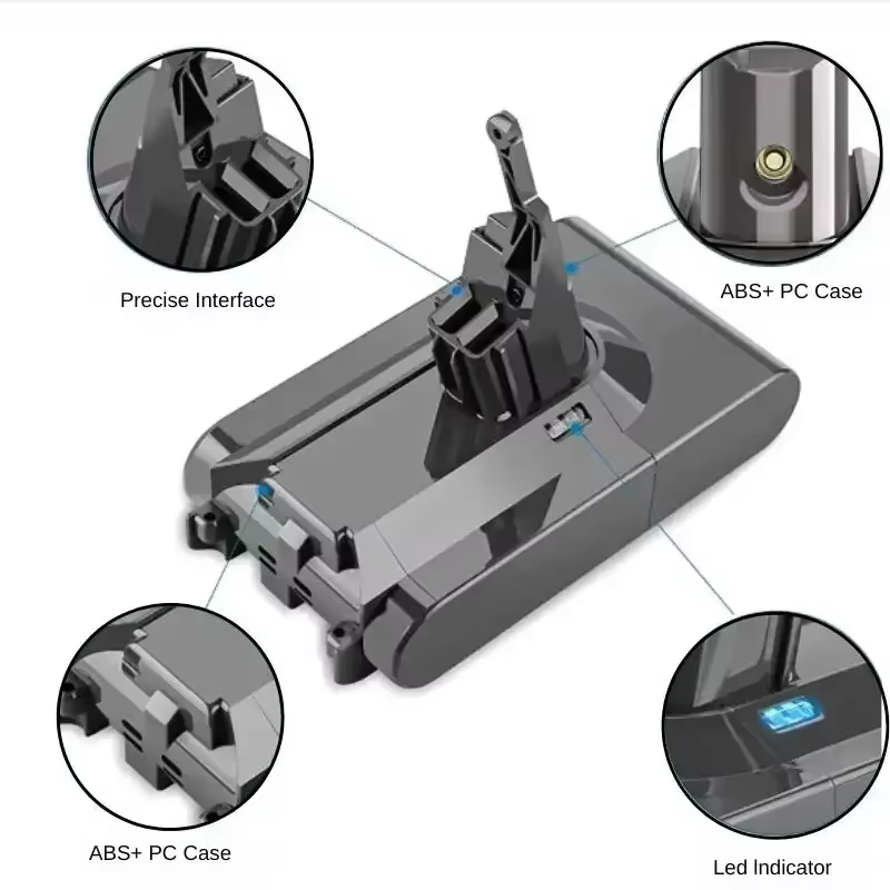 Batterie rechargeable pour aspirateur Dyson V6 V7 V8 V10 V11 V15 série SV07 DC62 DC58 DC31 absolu moelleux