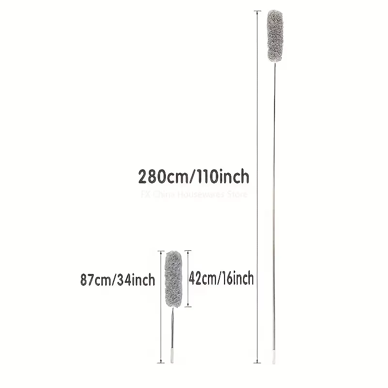 Balai à poussière en plumes de poulet extensible de 2
