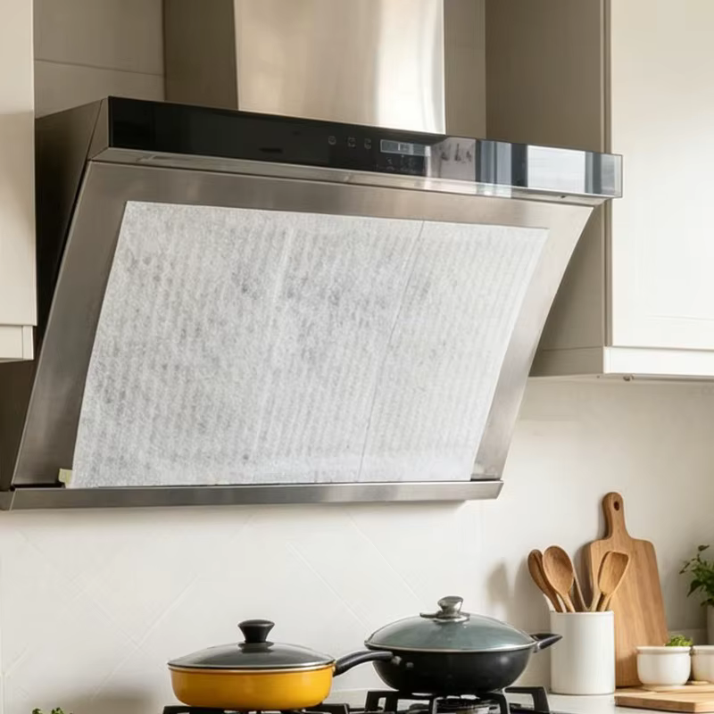 60/12 pièces Filtres jetables en papier non-tissé pour hotte de cuisine