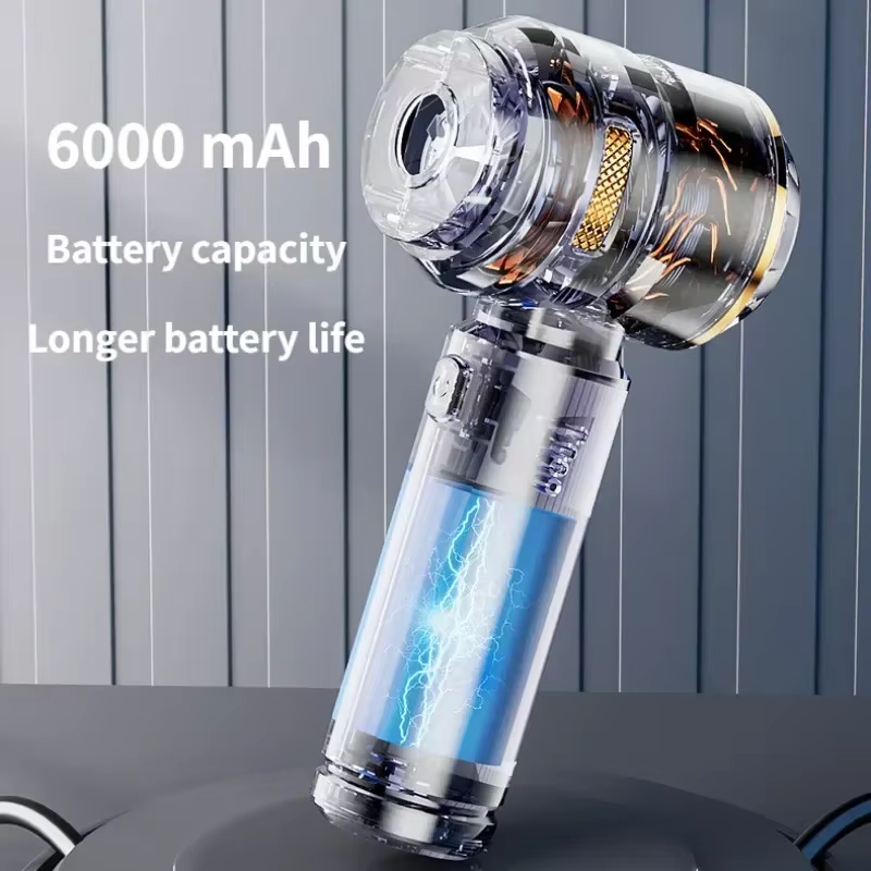 Aspirateur de voiture haute puissance, portable, sans fil, avec moteur sans balais, machine de nettoyage puissante, souffleur d'air pour appareils ménagers